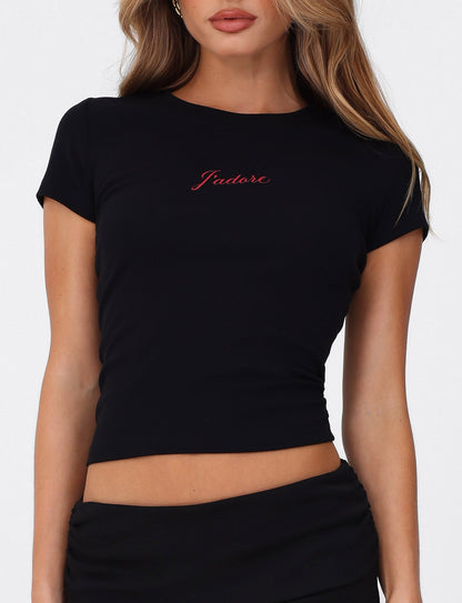 SAPHIRA TEE - BLACK