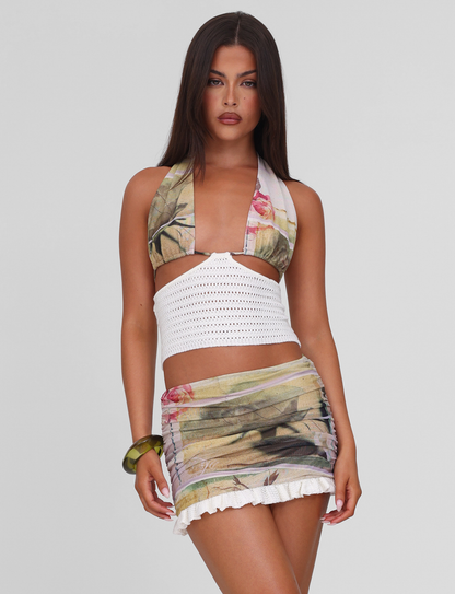 TILLEY TOP - ROSE POSTCARD