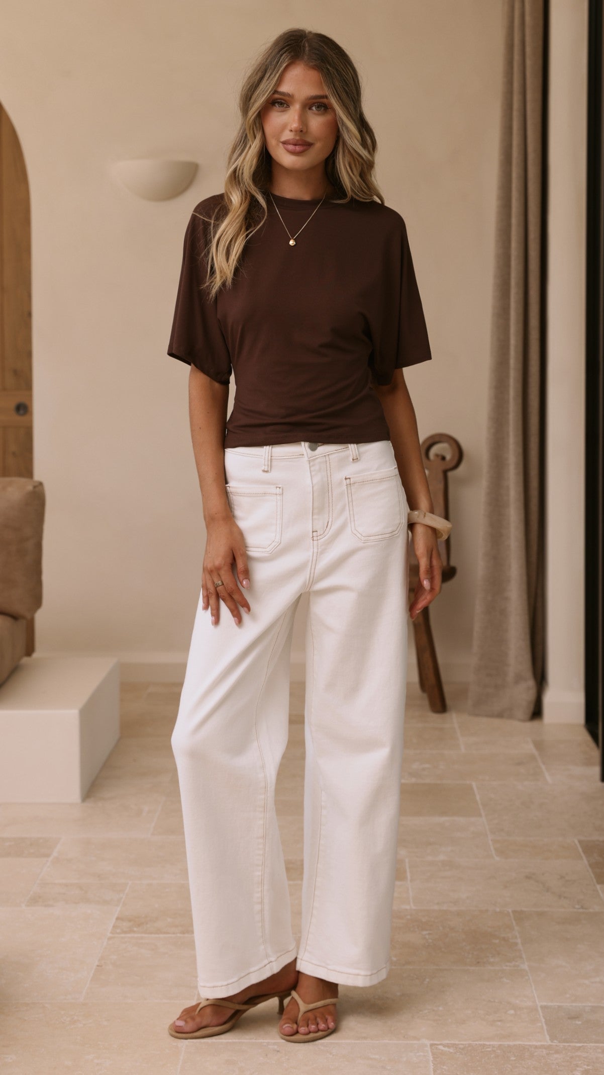 Macadrian Jeans - White Denim
