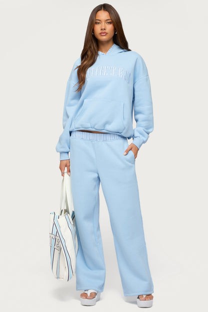 Edikted Core Stripey Oversized Hoodie