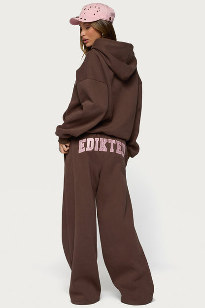 Edikted Glow Rhinestone Sweatpants