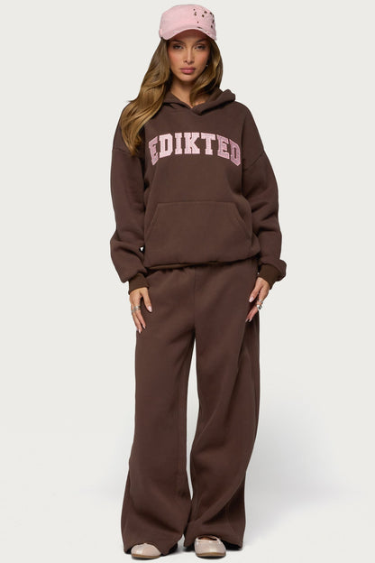Edikted Glow Rhinestone Sweatpants