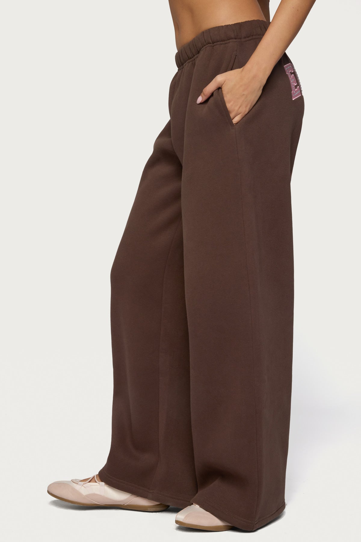 Edikted Glow Rhinestone Sweatpants